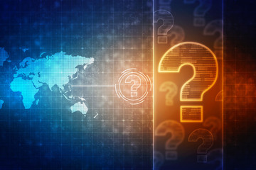  2d illustration question mark