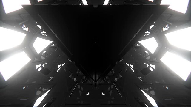 4K abstract black and white VJ seamless loop 3D video animation for VJ editors, motion designers, visual projection, fashion show, stage design, party, presentation, DVD, music clips or video art.