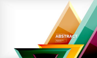 Tech futuristic geometric 3d shapes, minimal abstract background