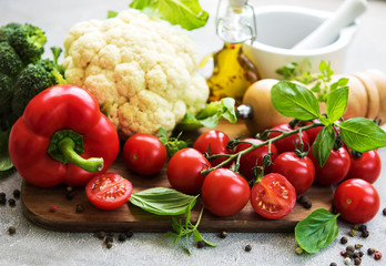 Fresh summer vegetables