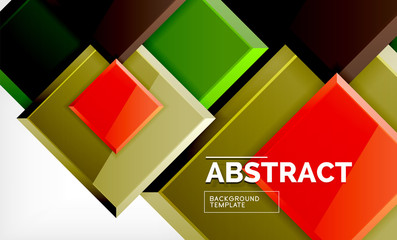 Square geometric background