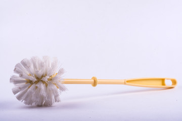toilet brush close up. toilet brush