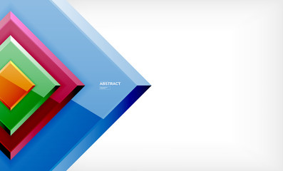 Square geometrical background