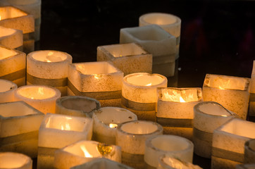 Collection of meditation candles