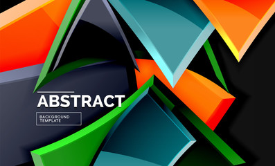 Squares and triangles geometrical background