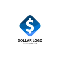 Money logo template design. Money logo with modern frame vector design
