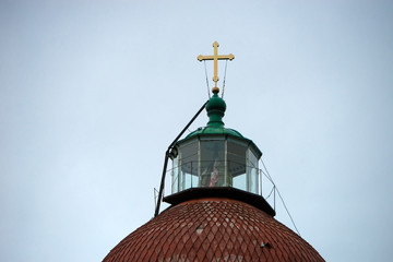 SOLOVKI, Ascension church-lighthouse on Sekirnaya mountain on in the Holy Ascension skete. The...