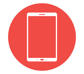 Color vector tablet pc icon