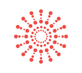 A rounf logo concept color vector