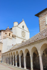 Fototapeta na wymiar Basilica of Saint Francis in Assisi, Italy