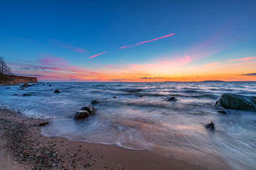 Fototapeta premium Sonnenuntergang an der Ostsee