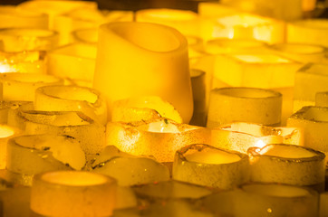 Collection of meditation candles