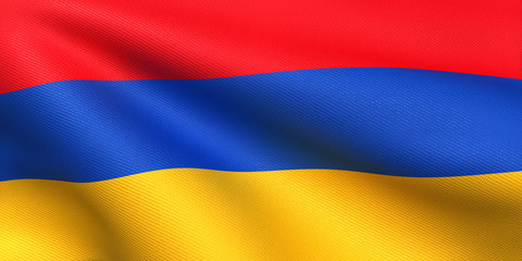 Fototapeta premium アルメニア国旗 比率1:2
