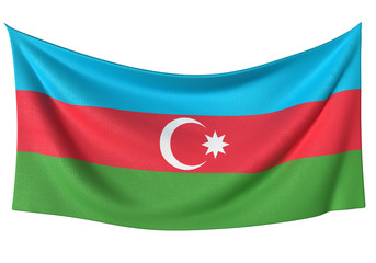 アゼルバイジャン国旗　比率1:2