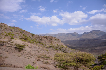 Fototapeta na wymiar Landscape in Ethiopian Danakil