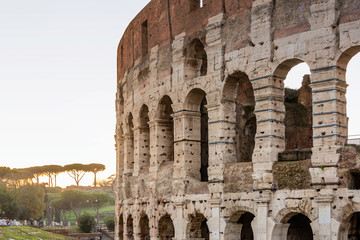 Colosseum stadium building in Rome