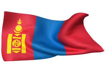 モンゴル国旗　比率1:2