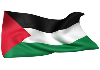 パレスチナ国旗　比率1:2