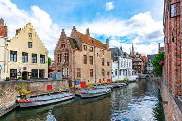 Old Bruges canals and architecture, Belgium