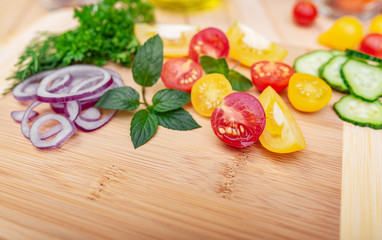 Fresh vegetables in the kitchen