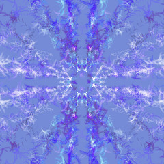 Abstract feather pattern on a gray blue background