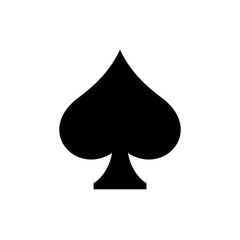 Playing card symbol spades Drawings icon, vector, logo