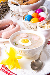 Zurek delicious easter soup after polish style