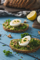 Homemade healthy avocado bread