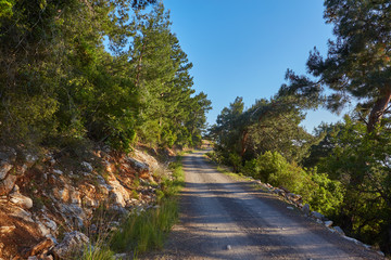 Fototapeta na wymiar famous Lycian Way in the Turkey.