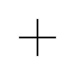 Plus button icon vector