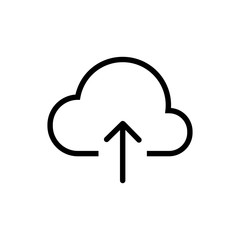Cloud upload download icon vector