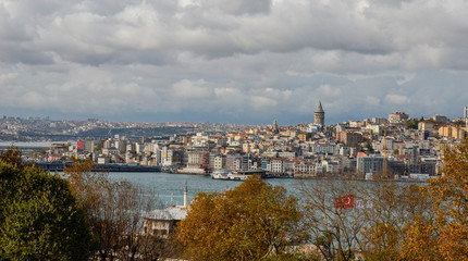 Fototapeta na wymiar Istanbul turkey view from topkapi 
