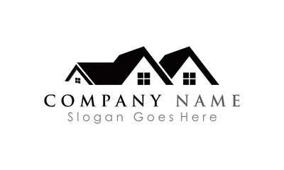 elegant home icon logo