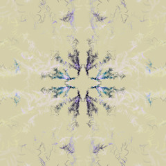 Abstract feather pattern on a beige background