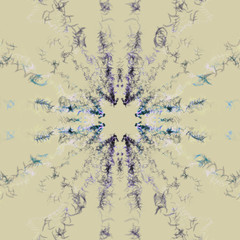 Abstract feather pattern on a beige background