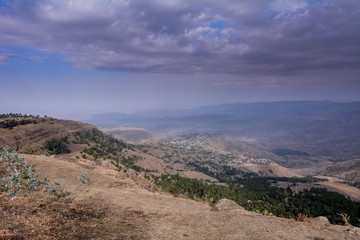 Landscape in Lalibela in Ethiopian