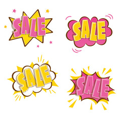 セール　ふきだし　セット