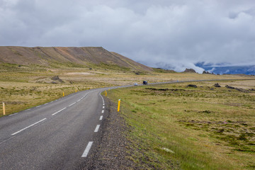 So called Ring Road - main road in Iceland in eastern part of the country