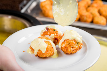 Buffet restaurant. Lunch in the hotel restaurant