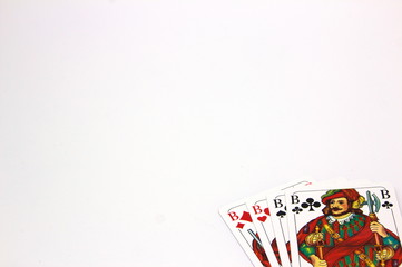 Fototapeta na wymiar Playing Cards 4 jacks