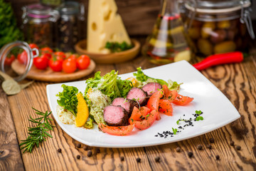Healthy food beautiful and tasty food on a plate