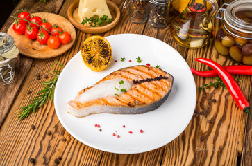 Healthy food beautiful and tasty food on a plate