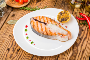 Healthy food beautiful and tasty food on a plate