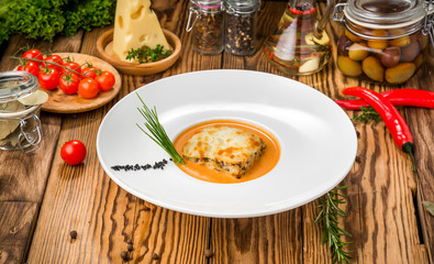 Healthy food beautiful and tasty food on a plate