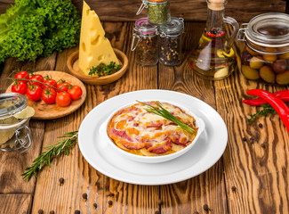 Healthy food beautiful and tasty food on a plate