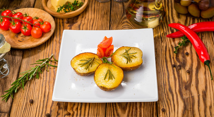Healthy food beautiful and tasty food on a plate