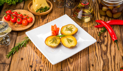 Healthy food beautiful and tasty food on a plate