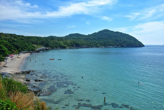 Tham Phang Beach at Koh Si Chang Island Thailand.Gulf of Thailand.