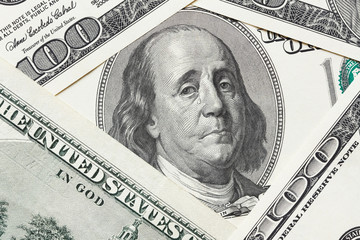 Saddened Franklin cry on the hundred dollar bill