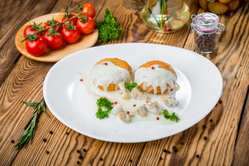 Healthy food beautiful and tasty food on a plate